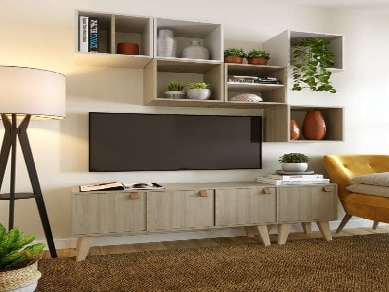 Sala de estar renovada com ideias de decoração barata